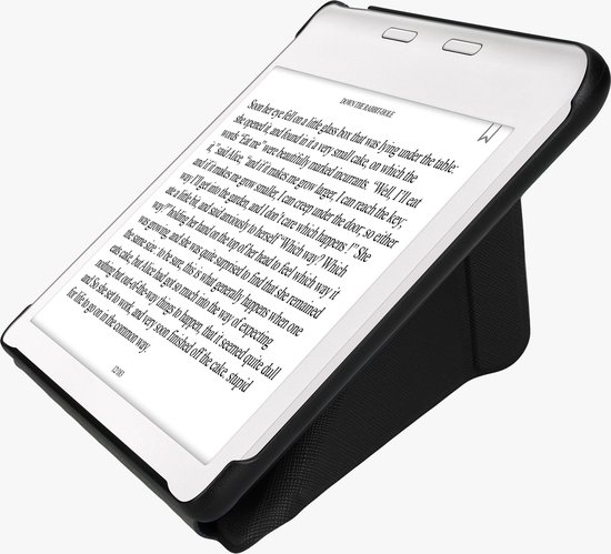 kwmobile e-reader hoesje geschikt voor Kobo Libra Colour hoes - Ereader flip case met standaard - E reader cover van kunstleer - In zwart van kwmobile — afbeelding 4
