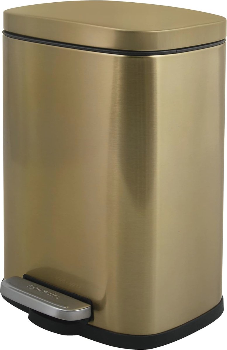 Goedkoopste Cosmetica-emmer 5 liter roestvrij staal softclose met binnenemmer - Elegant en praktisch voor badkamer en keuken