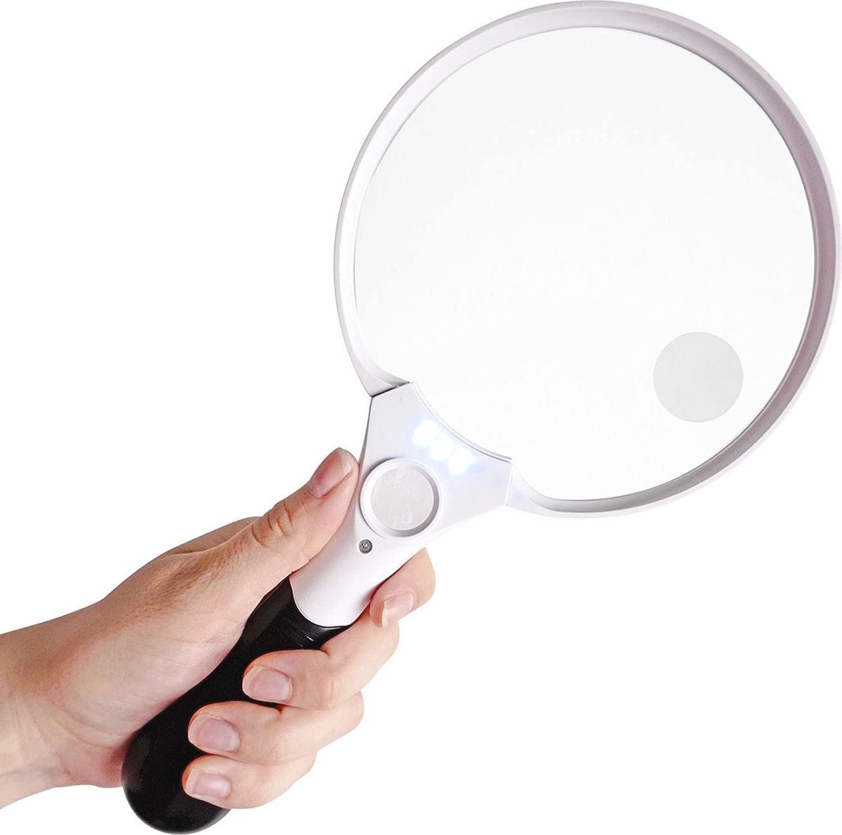 Vergrootglas met LED Verlichting XXL – 2x, 4x, 25x Vergroting – Leesloep voor Volwassenen