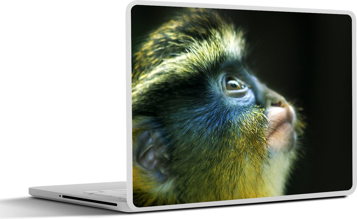 Laptop sticker - 11.6 inch - Aap - Vacht - Zwart - 30x21cm - Laptopstickers - Laptop skin - Cover