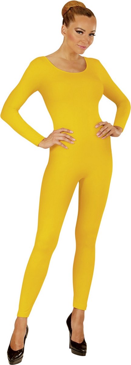 Unicolor Body Volwassen, Lang, Geel - Vrouw