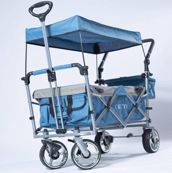 Roadtime Opvouwbare Luifel Voor Bolderkar – 90x50x45 Cm – 600D Oxford – Waterdicht En UV-bestendig – Met Frame En Clips