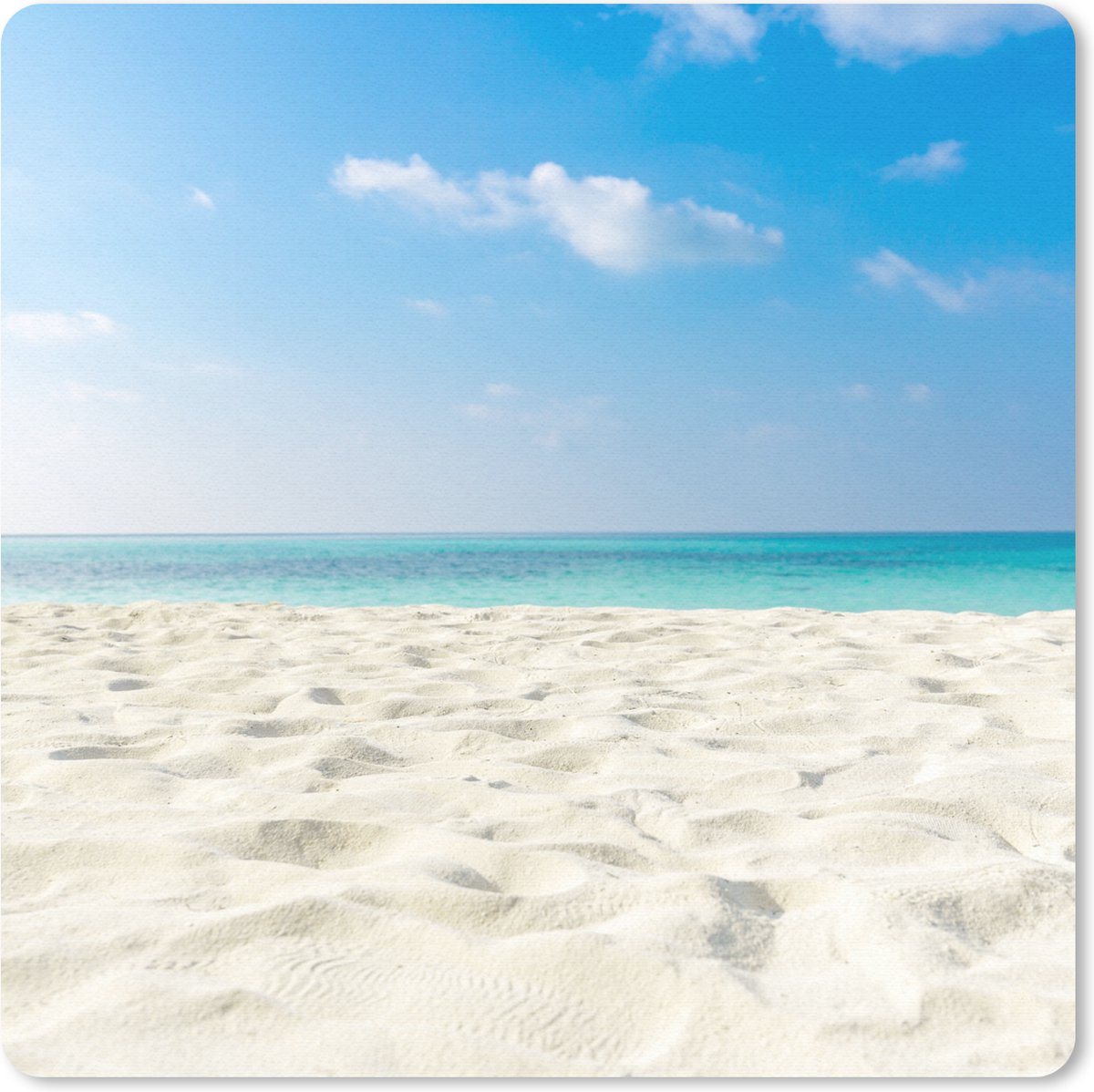Muismat 30x30 cm - Mousepad Strand - Licht - Zon - Muismatten