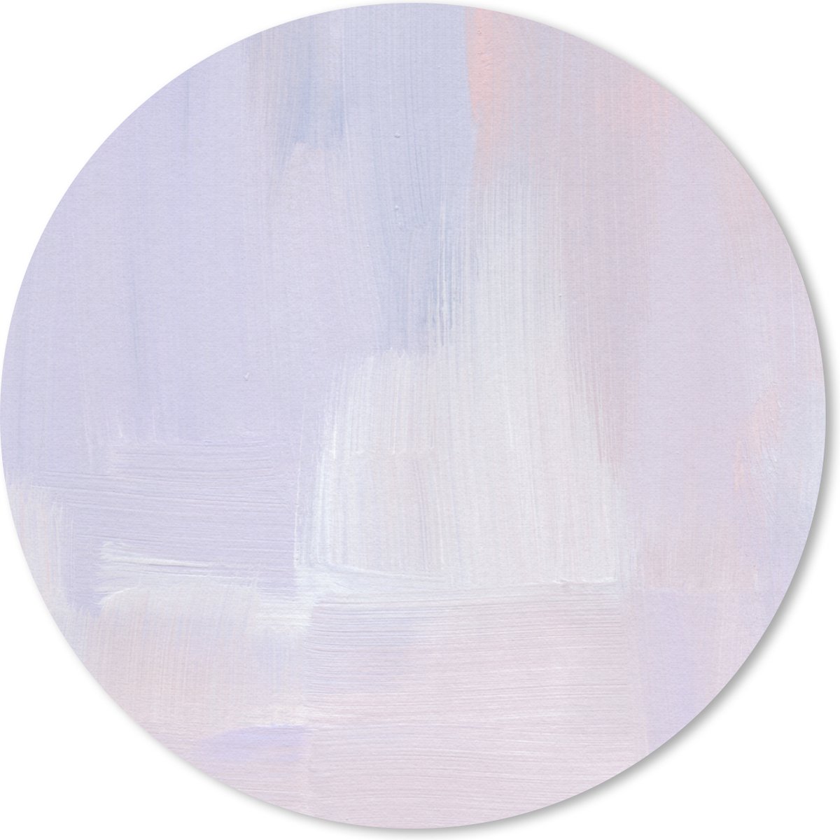 Muismat rond 40x40 cm - Mousepad Pastel - Verf - Design - Ronde muismatten