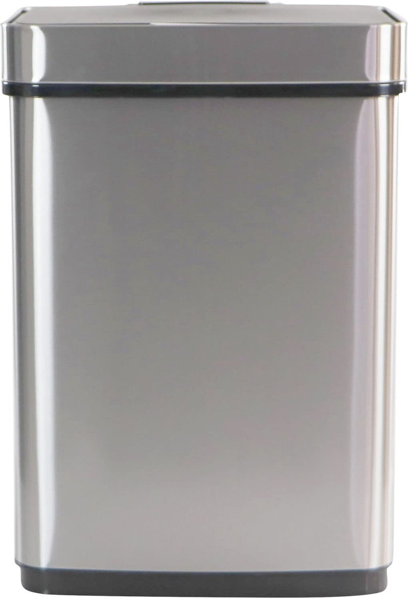 Goedkoopste Handsfree roestvrijstalen prullenbak 50 liter - vingerafdrukbestendig, softclose, sensordeksel