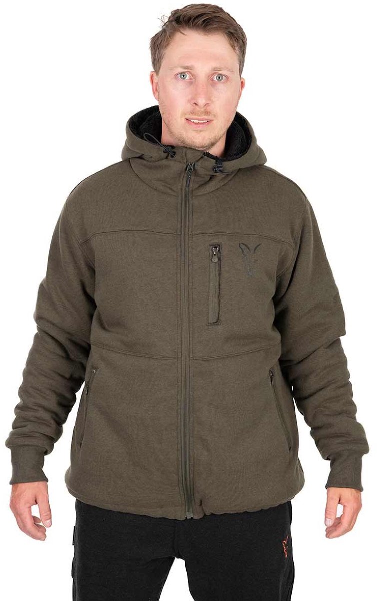 Fox Collection Sherpa Jas Vis Jas Zwart