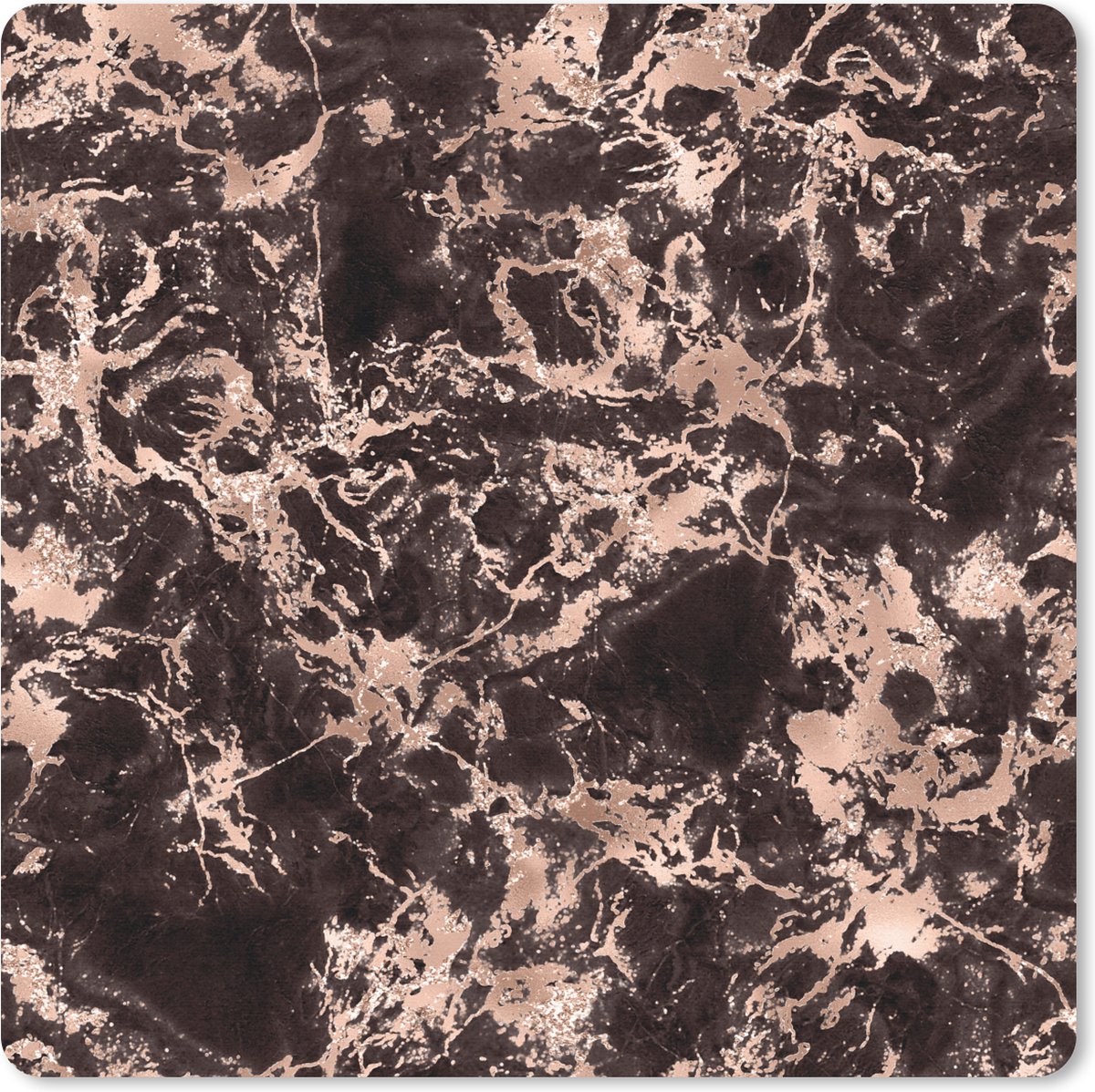 Muismat 30x30 cm - Mousepad Marmer - Luxe - Goud - Muismatten