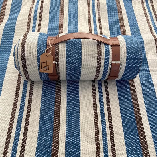 SONGMICS Picknickdeken, 200 x 200 cm, groot, campingdeken, voor park, tuin, strand, waterdicht, machinewasbaar, opvouwbaar, turquoise bladeren GCM78Y