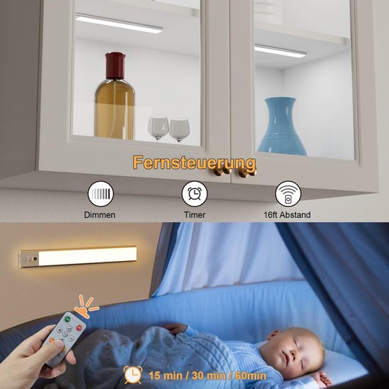 2023 Nieuwste 120 LED Onder Kast Verlichting 3 Kleuren Temps [met