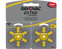 Rayovac Extra Hoorbatterijen 10 geel - 12 stuks