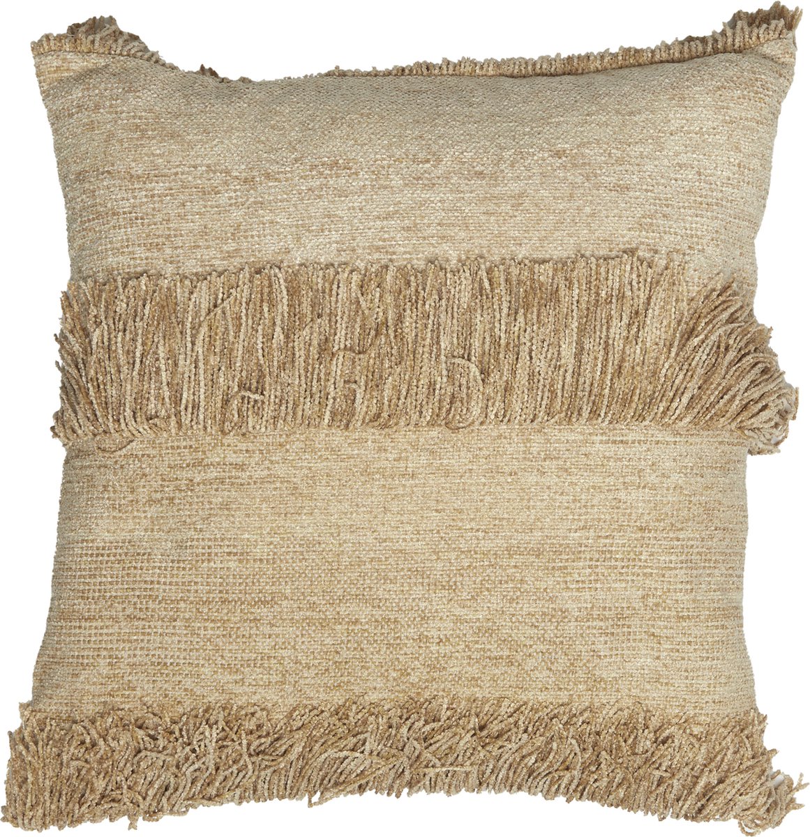 Kussen LUANI - 45x45x10cm - Wit