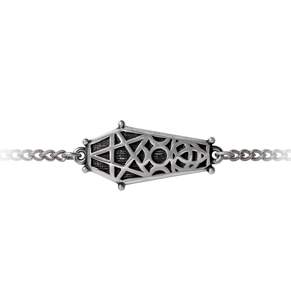 Alchemy - Hex Coffin Armband - Zilverkleurig