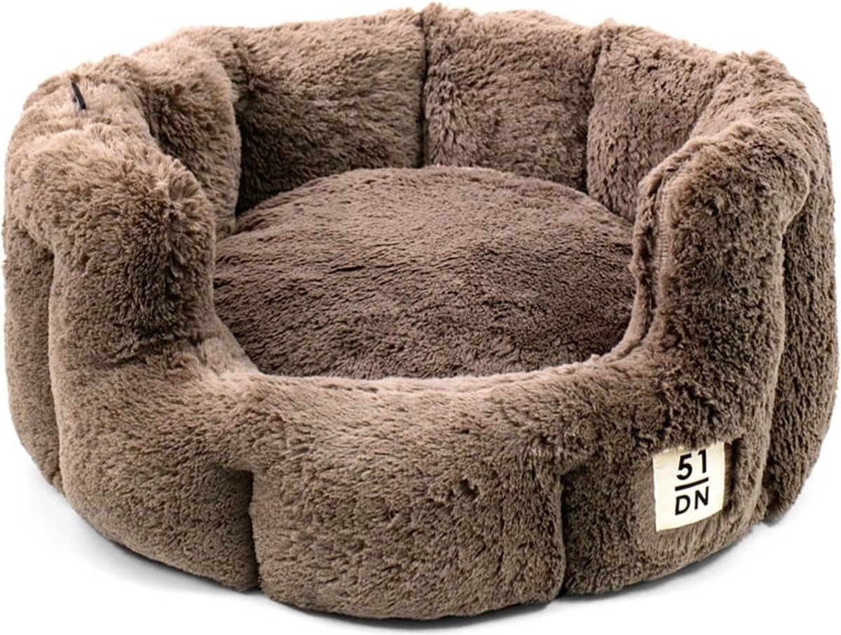 51 Degrees North - Supersoft - Round Softbed - Dark Brown