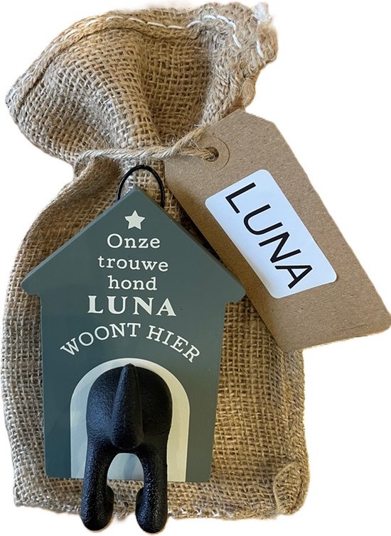 Honden sleutelhanger honden sleutelrek met 4 haken, hondengarderobe met plank, hondenriemhouder muur, sleutelbord, houten hondenriem houder voor hal, entree (bruin