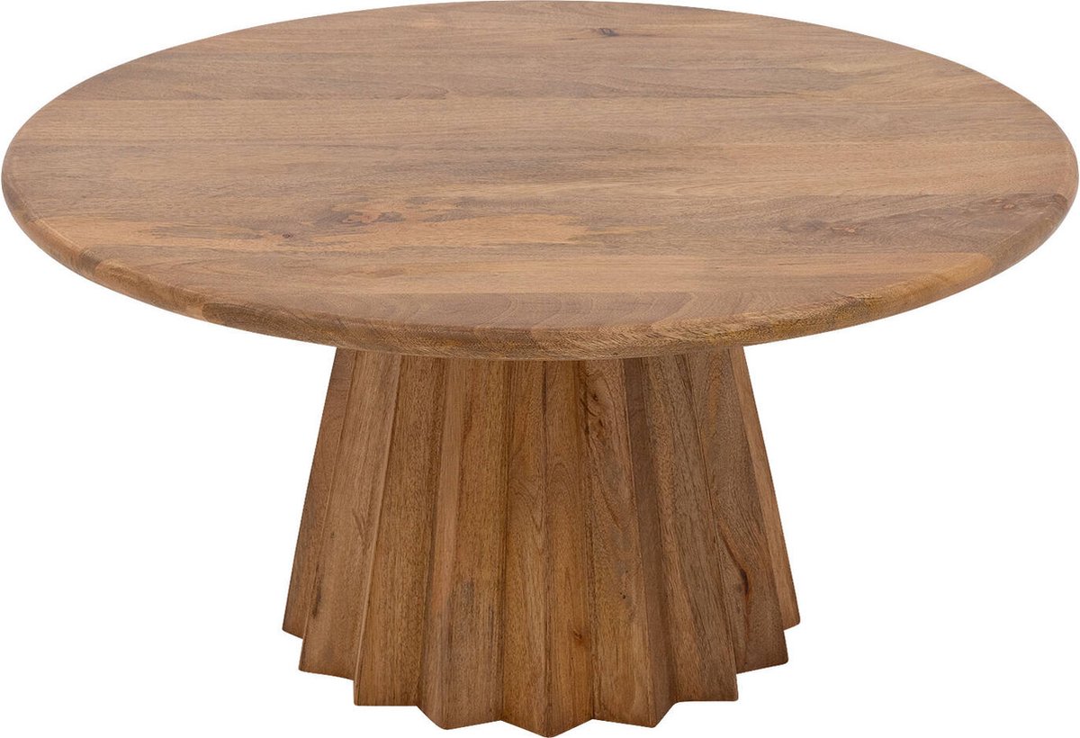 Goossens Felicia Salontafel - Hout - 80 x 40 x 80 cm - Rond