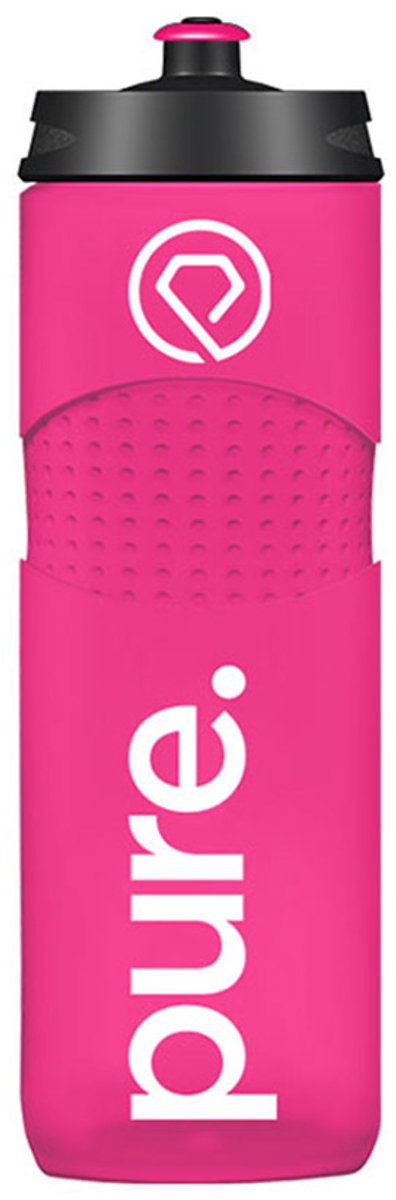 Pure. Bidon Magenta Black - roze - 750ml - fitness - hardlopen