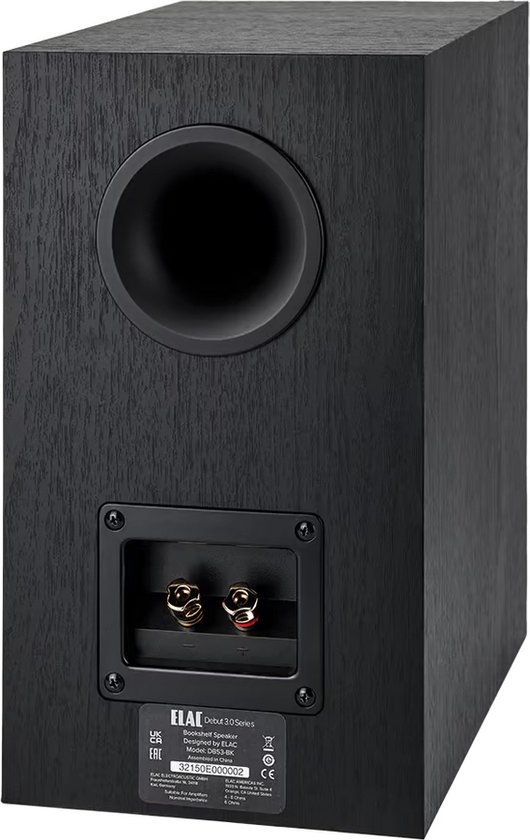 ELAC Debut B5.3 Boekenplank Speaker - Zwart - Per paar van ELAC — afbeelding 4