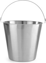 HENDI Emmer – roestvast staal – 12L – Ø310x(H)300mm – eenvoudig gieten