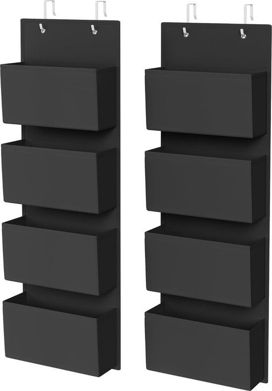 Compactor Organisatie Van De Garderobe - Hangende Organizer 30x30x128 Cm 6 Vakken Wit Ran2981