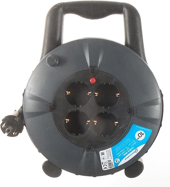 Commel Kabelbox 4-fach weiss/grau 7.5m H05VV-F 3G1 main image 0