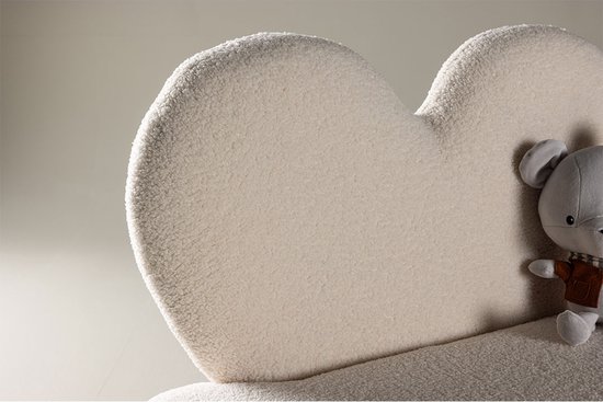 Kids bank voor kinderen teddy wit. van Merkloos — afbeelding 2