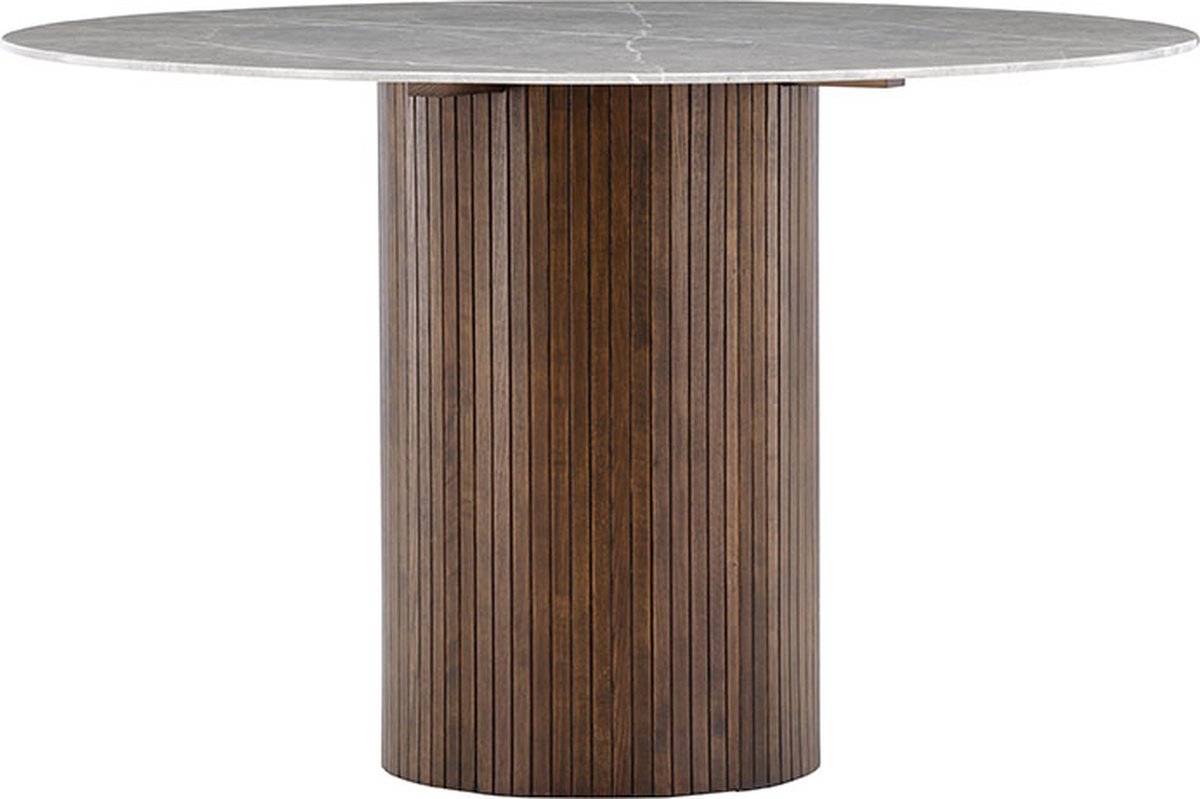 Härön eetkamertafel Ø120 cm mocca.