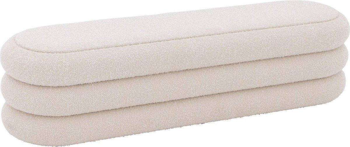Goossens Cloud - Stof - Beige - 160 x 35 x 40 cm