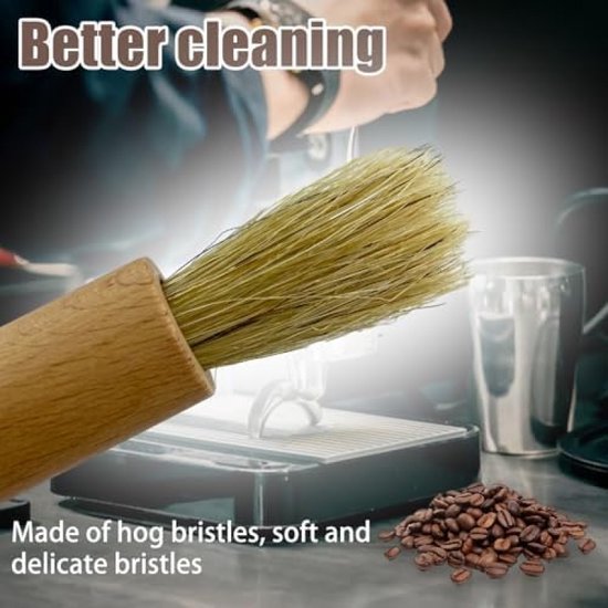 Koffiereinigingsborstel, Koffiemolenborstel 5 Stuks, Koffie Reinigingsborstel Set, Dunne Pijp Reinigingsborstels voor Koffiemachine Fles Theepot Nozzle