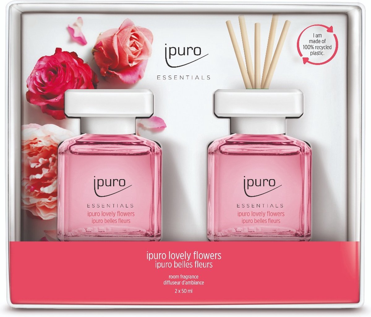 Goedkoopste Ipuro Lovely Flowers 2x50ml - Geurstokjes
