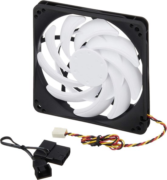 UNYKAch 51791 Ventilator, Koeler en Radiator Computer Behuizing - Ventilator, Ventilator, 12 cm, 1200 rpm, 19 dB, Grijs, Transparant