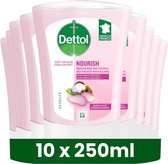 Bol.com Dettol - Handzeep No Touch Navulling - Antibacterieel - Galamboter - 250ml x10 - Voordeelverpakking aanbieding