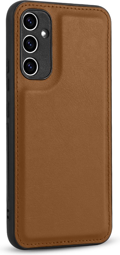 Casemania Étui pour Samsung Galaxy S24 - Marron - 2 en 1 Magnétique Détachable Book Case