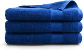 DoubleDry Hotel Badhanddoeken 70 x 140 cm – Set van 3 – 100% Katoen 500 g/m2 – Zacht & Absorberend - Klassiek Blauw
