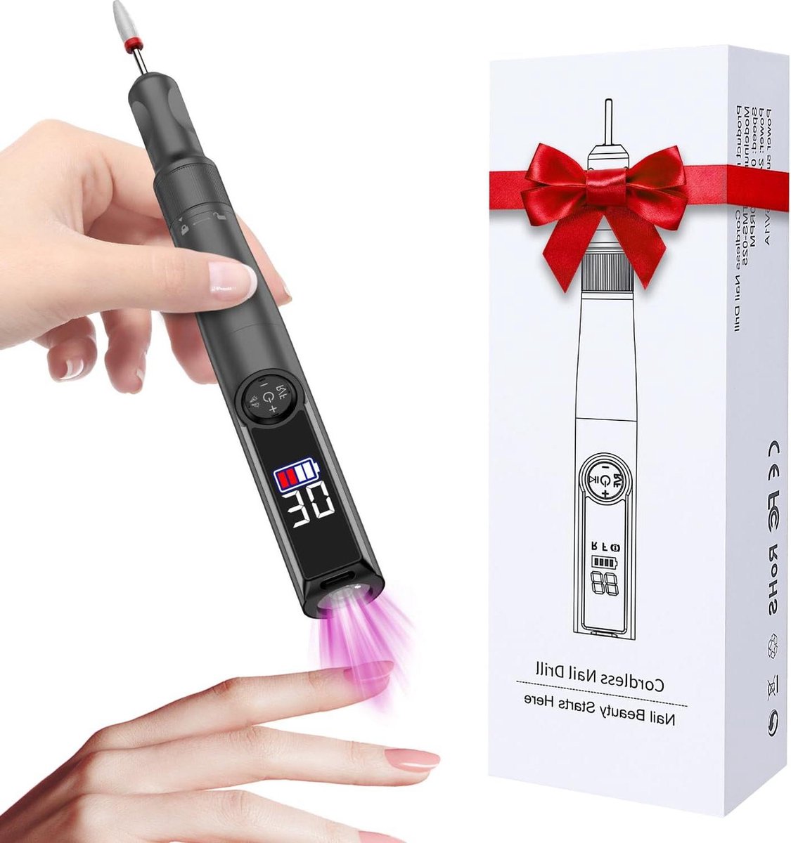 Goedkoopste Elektrische Nagelvijl Draadloze boormachine - 35.000 tpm - acrylgel dippoeder - pedicure - polijsten