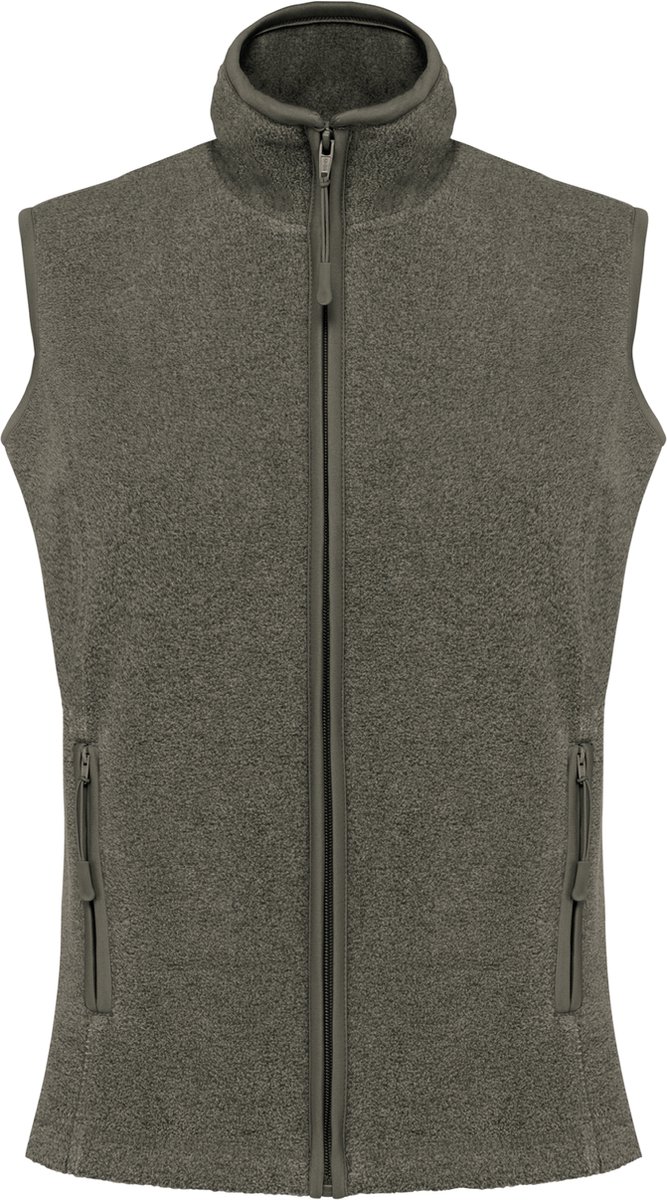 Kariban Bodywarmer van microfleece dames K906 - Green Marble Heather - 3XL