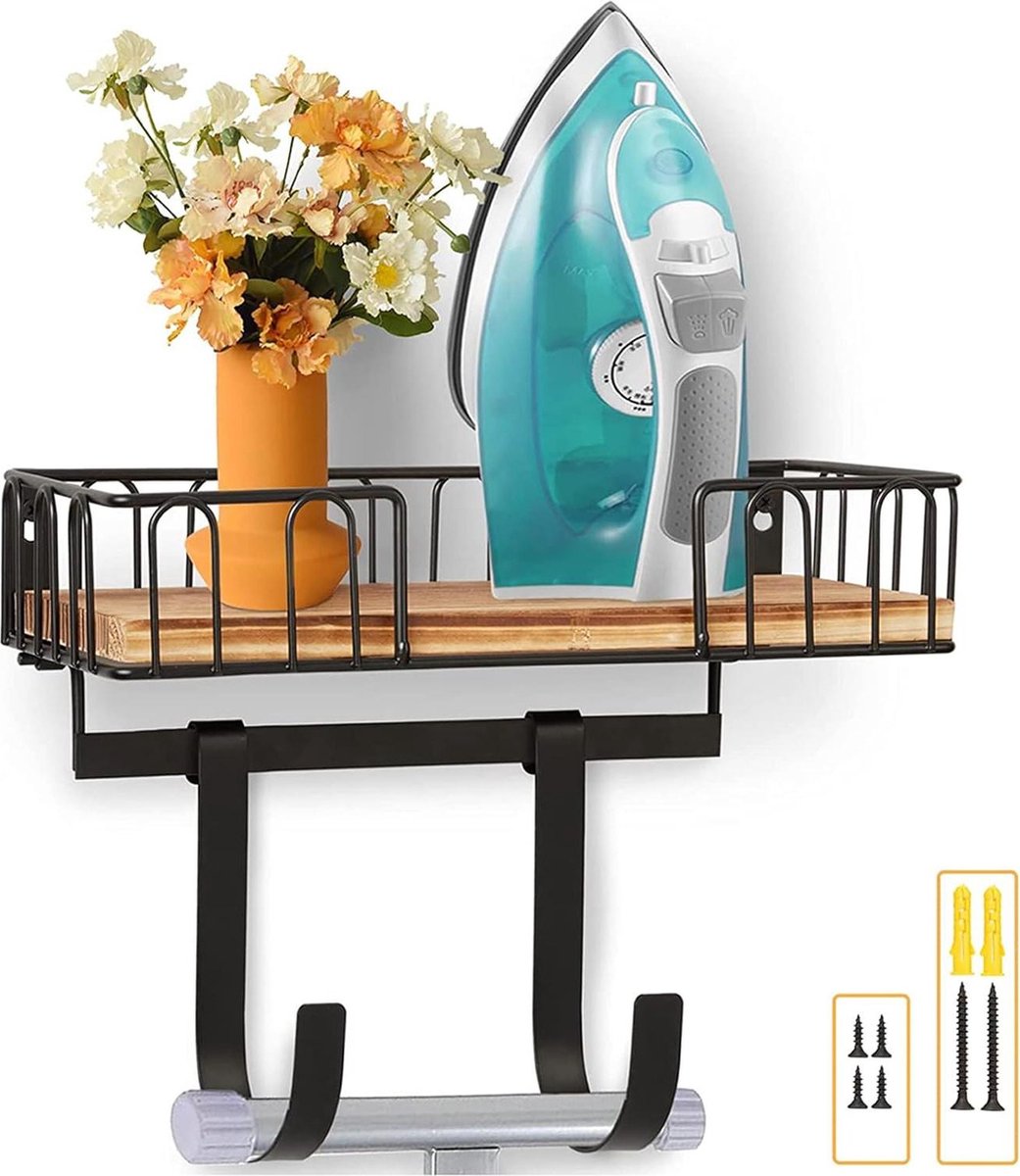 Goedkoopste Strijkplank Hanger Wandmontage - Sterke Beladingscapaciteit - T- en Y-vormige Benen - Wasserij Kamers Slaapkamers Garderobes ophangsysteem strijkplank