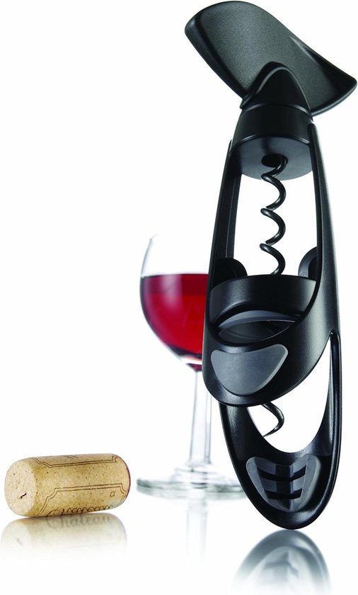 Metrokane Rabbit Corkscrew with Foilcutter 1 count Black