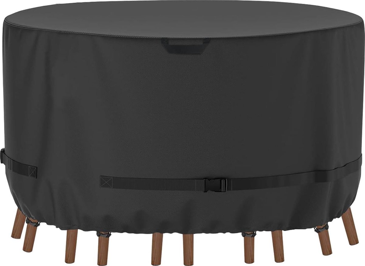 Oxford-weefsel 600D waterdichte afdekking voor tuinmeubelen - UV-bescherming - Ø 128 x 71 cm