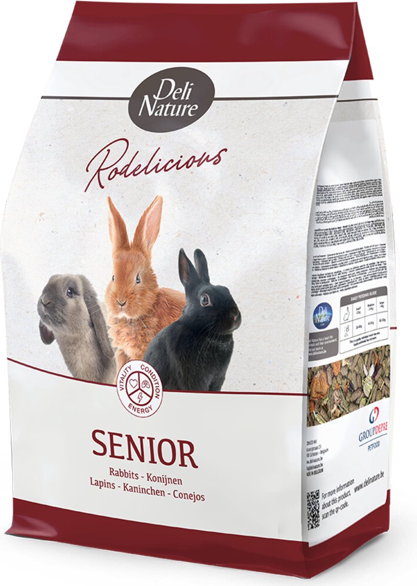 4x Deli Nature Rodelicious Senior Konijnen 2,5 kg