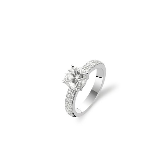 Bague Ti Sento Argent Massif 925 - Perle D'onyx Noire - Taille 56 - Occasion