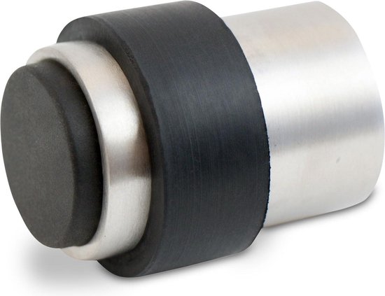 Deurstopper wandmontage RVS 304 rond 22x80mm, inclusief