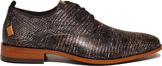Rehab Greg Matrix Chaussures habillées - Chaussures à lacets - Homme - Zwart - Taille 44