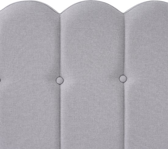 Sweiko Gestoffeerd bed Tweepersoonsbed met USB Type C Oplaadfunctie, Bedplaats met platte noedelsvoet, Grijs Gestoffeerd bed, 160 x 200 cm bedplaats Slaapkamer Jeugdbed Gastenkamer linnenmateriaal (geen matras)