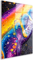 Kleuren glasschilderijen - Kunst muurdecoratie - Glas schilderijen Vormen - Moderne schilderijen - Schilderij acrylglas - Slaapkamer decoratie acrylglas 60x90 cm