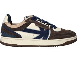 Kaotiko BOSTON PIPING SUEDE NAVY - Lage sneakersHeren sneakersVrije tijdsschoenen - Kleur: Blauw - Maat: 44