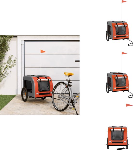 Fietstrailer 45 kg ijzer zwart en blauw kopen Fietstrailer 45 kg ijzer zwart en blauw kopen