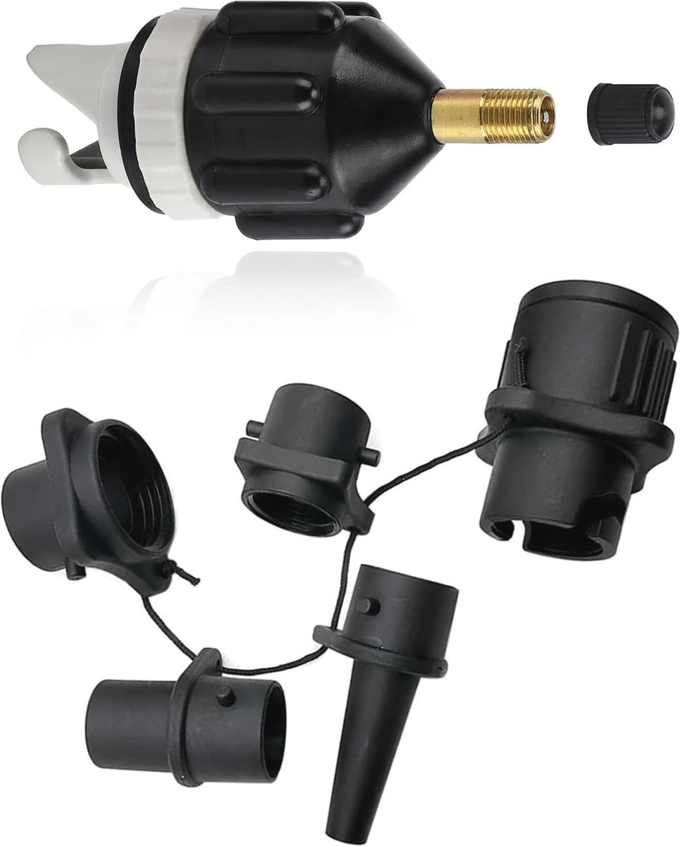 Multifunctionele SUP-adapter voor opblaasbare boten en peddelboards met 4 gassproeiers