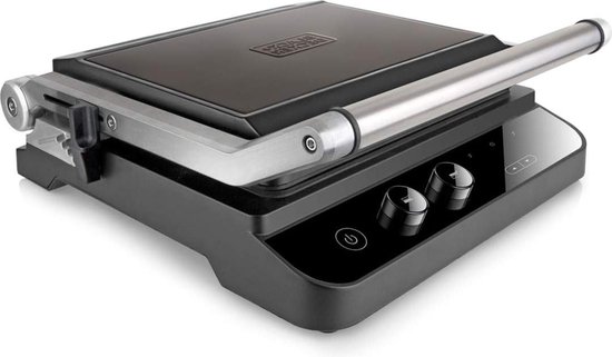 H.Koenig GR20 - Plancha/grill - elektrisch - 698 sq. cm - zwart/roestvrij staal - Grill | fnac België