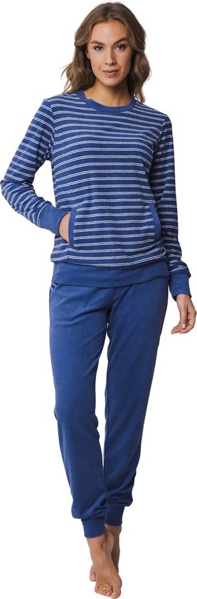 Vlazom Nachthemd voor dames, lange mouwen, gebreid, met