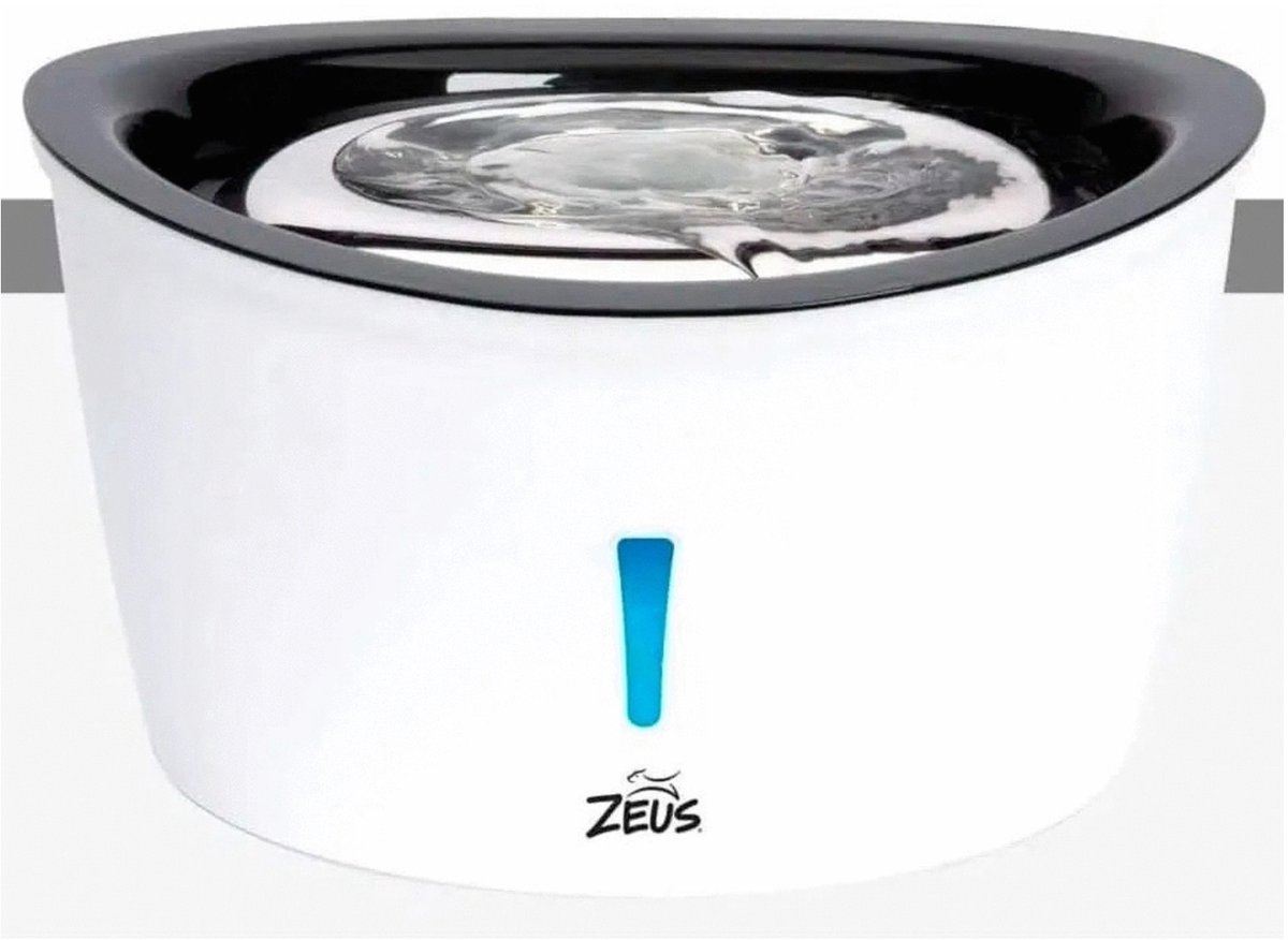 Zeus Drinkfontein - Hondendrinkbak - 31.5x26x19 cm 6 l Wit